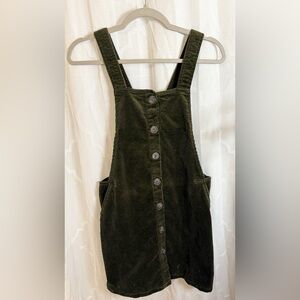 Love Tree Olive Corduroy Dress | Women - Size Medium |